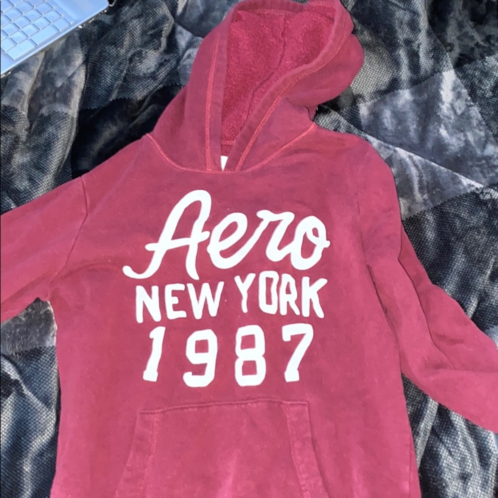 Red AeroPostale Pullover Hoodie